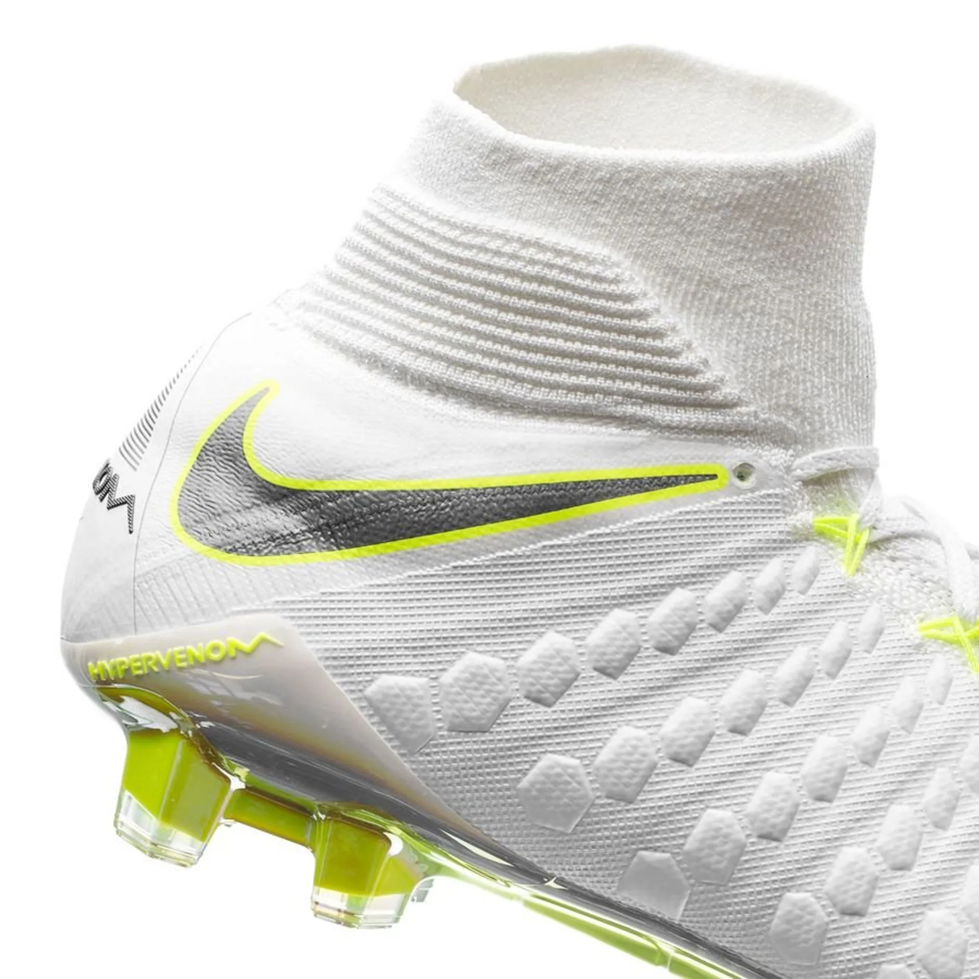 Nike Hypervenom Phantom 3 Elite DF FG Just Do It - White/Volt LIMITED EDITION